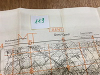 Stafkaart gent 1944. - afbeelding 2 van  4