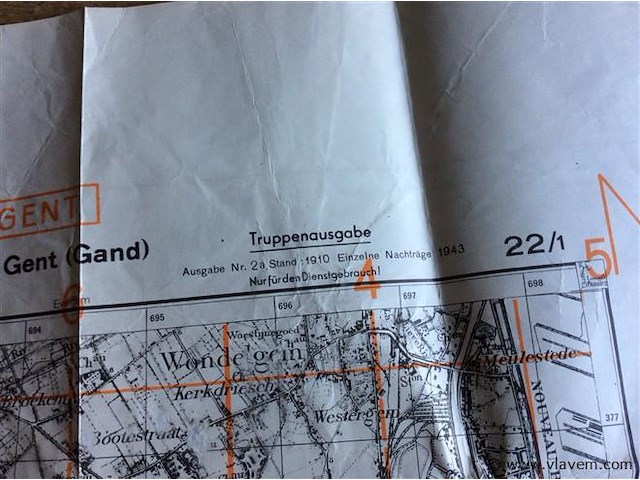 Stafkaart gent - afbeelding 2 van  5