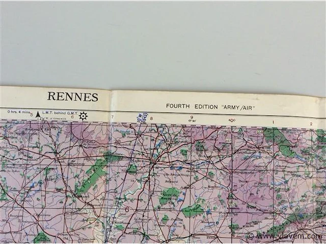 Stafkaart rennes - afbeelding 4 van  4