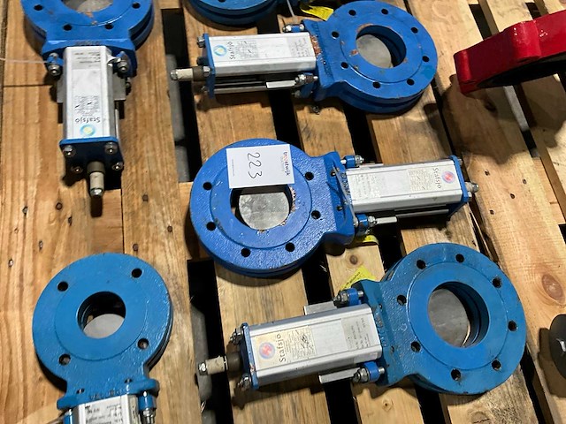 Stafsjö pneumatische schuifafsluiter (7x) - afbeelding 2 van  3