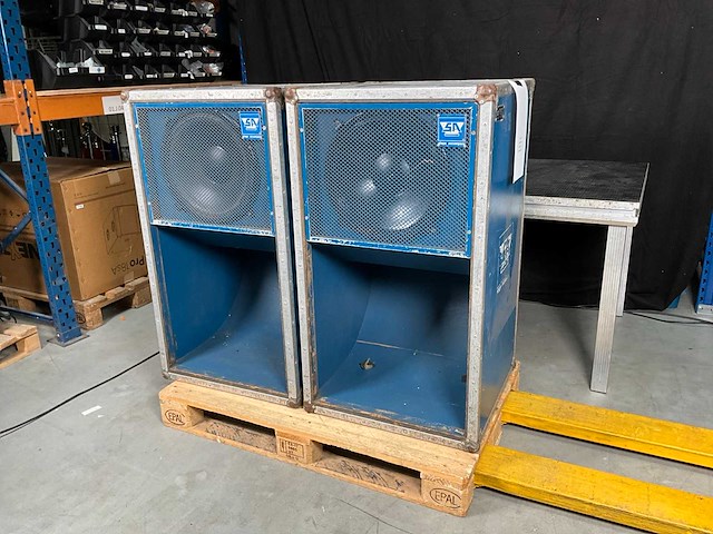 Stage accompany slide bass horn 15-inch bass speaker (2x) - afbeelding 1 van  8