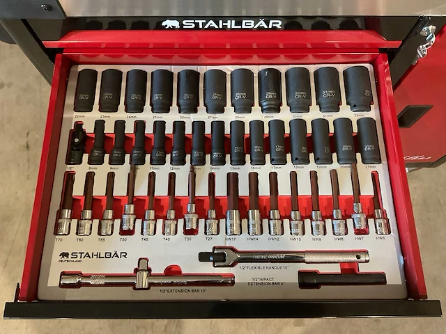Stahlbär deutschland jumbo st007b-new-red gereedschapswagen - afbeelding 5 van  18