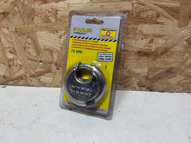 Stahlex discussloten 70mm met cijfercombinatie (5x) - afbeelding 1 van  5