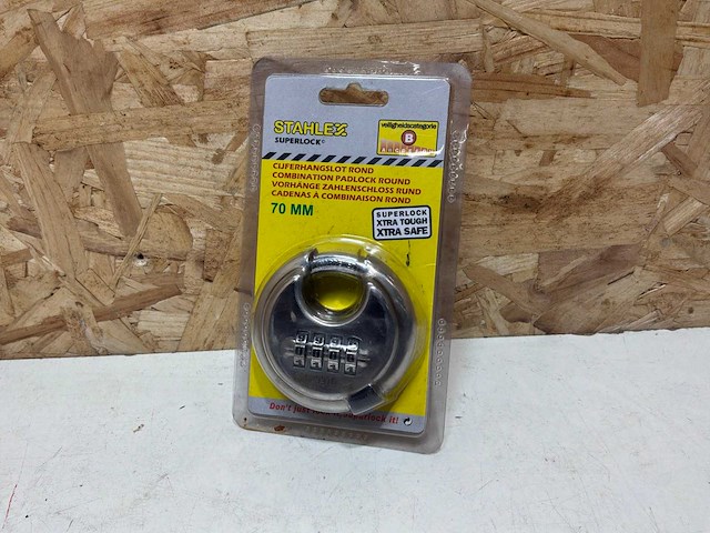 Stahlex discussloten 70mm met cijfercombinatie (5x) - afbeelding 2 van  5