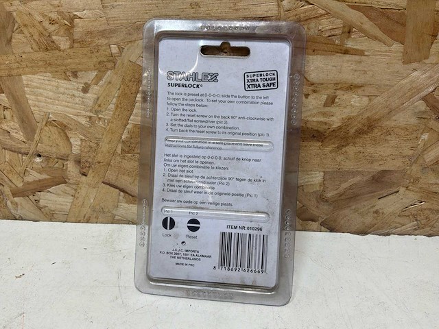 Stahlex discussloten 70mm met cijfercombinatie (5x) - afbeelding 3 van  5