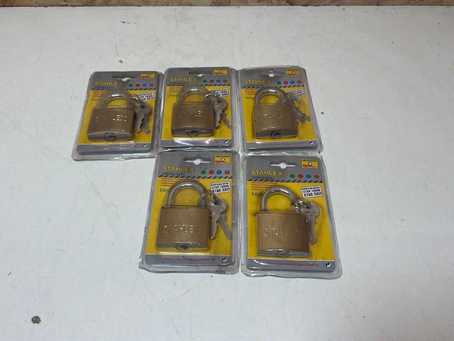 Stahlex hangslot 50 mm (5x) - afbeelding 5 van  6