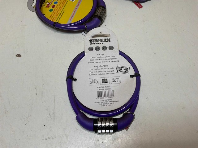 Stahlex kabel cijferslot (6x) - afbeelding 8 van  8