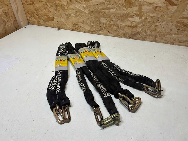 Stahlex kettingslot - zwart - 120 cm (4x) - afbeelding 5 van  6