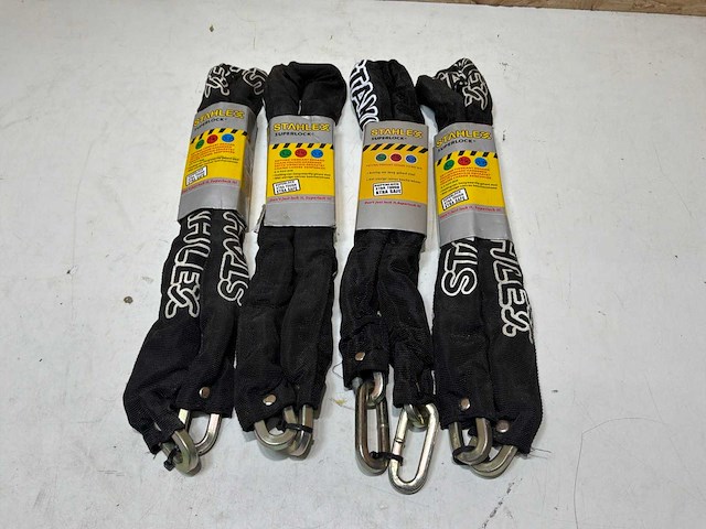 Stahlex kettingslot - zwart - 90 cm (4x) - afbeelding 2 van  6