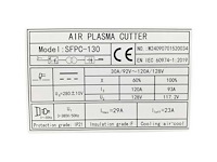 Stahlfest - sfpc130 - plasmasnijmachine