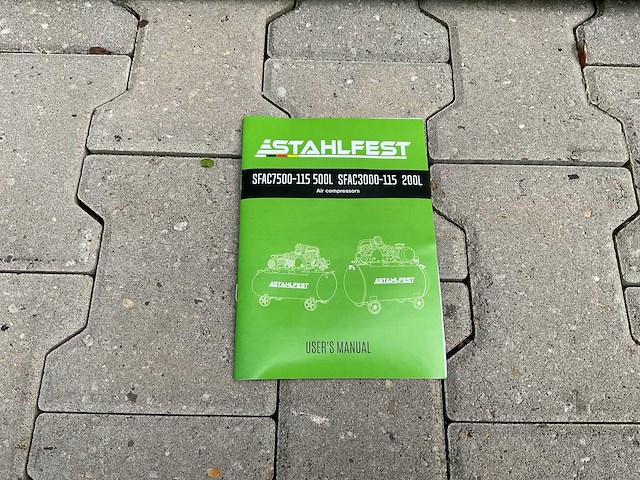 Stahlfest sfac3000-115 200l luchtcompressor - afbeelding 10 van  56