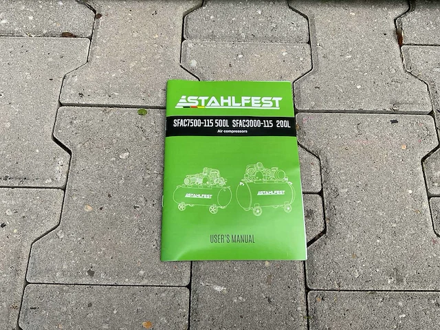 Stahlfest sfac3000-115 200l luchtcompressor - afbeelding 10 van  56