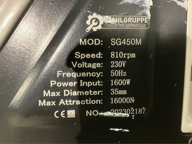 Stahlgruppe - 2026 - sg45m - magnetische boormachine - afbeelding 7 van  10