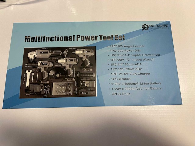 Stahlgruppe - 4 in 1 combopack - accugereedschap set - afbeelding 3 van  11