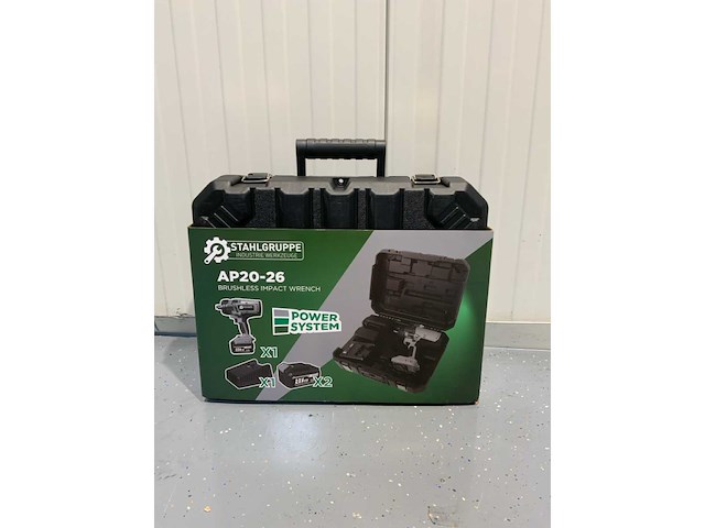 Stahlgruppe - ap20-26 - 1600nm - slagmoersleutel - 2 accu's en oplader in koffer - afbeelding 2 van  6