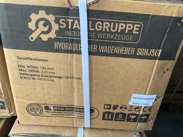 Stahlgruppe - garagekrik 50t pneumatisch hydraulisch - afbeelding 7 van  12