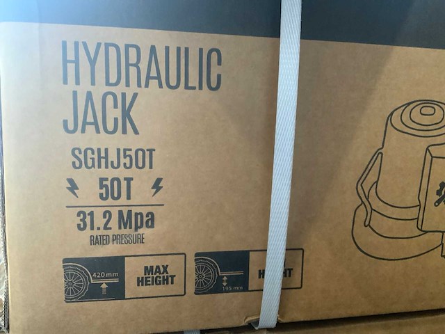 Stahlgruppe - garagekrik 50t pneumatisch hydraulisch - afbeelding 3 van  12