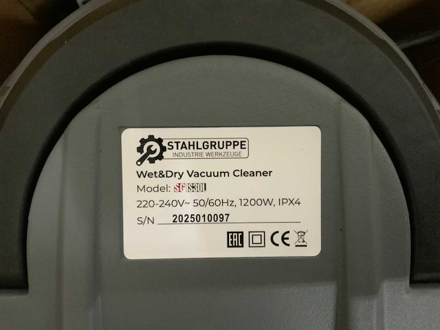 Stahlgruppe - is30l- industriële stofzuiger nat/droog - afbeelding 4 van  9