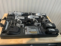Stahlgruppe - powertool set, schroefmachine, boormachine, slagmoersleutel, haakse slijper, 2 accu’s - afbeelding 7 van  17