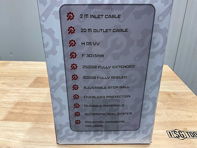 Stahlgruppe - sgkt20m - snoerhaspel 20meter verlengkabel - automatisch oprolsysteem - afbeelding 7 van  8