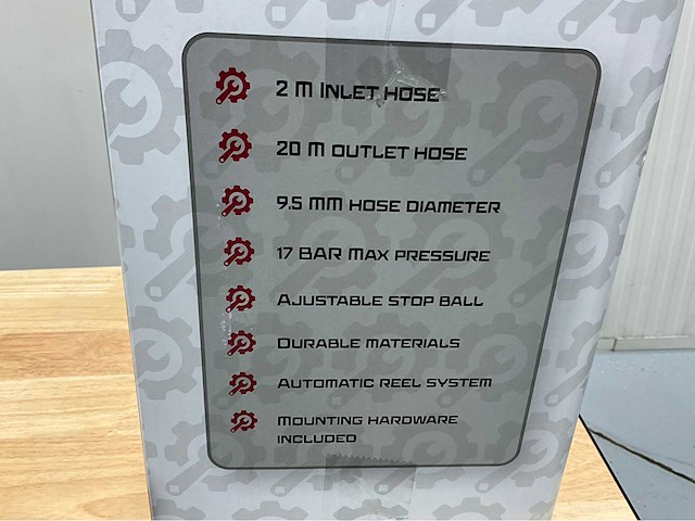 Stahlgruppe - sglt20m - luchtslanghaspel 20 meter - 17 bar - afbeelding 9 van  10