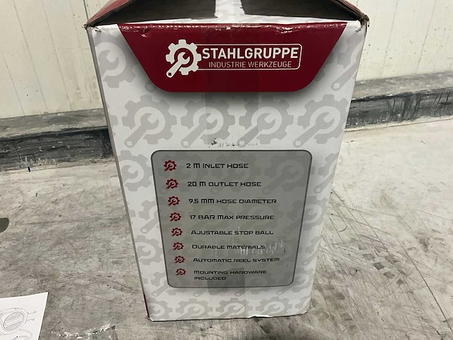 Stahlgruppe 20m luchtslanghaspel - afbeelding 6 van  7