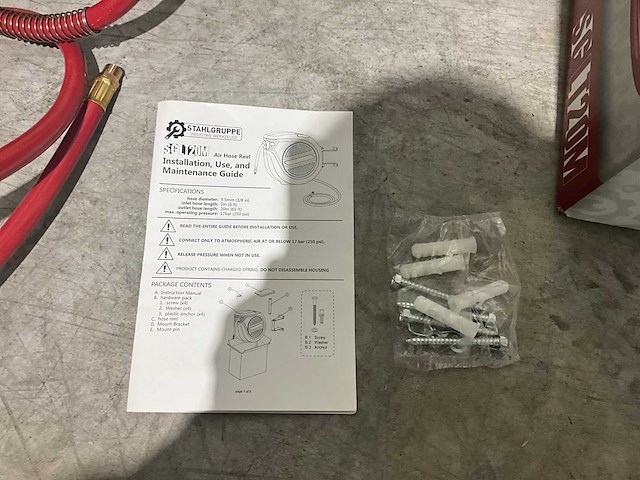 Stahlgruppe 20m luchtslanghaspel - afbeelding 7 van  7