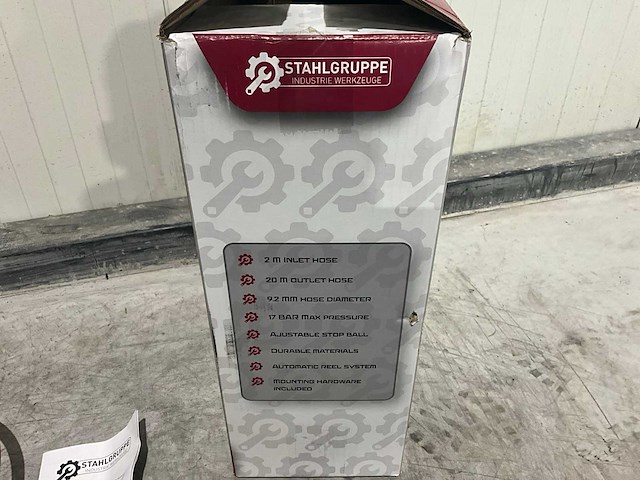 Stahlgruppe 20m stalen luchtslanghaspel - afbeelding 5 van  6