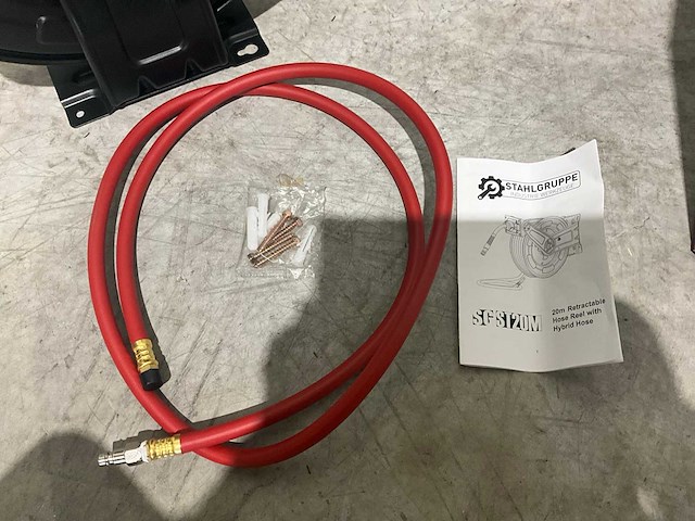 Stahlgruppe 20m stalen luchtslanghaspel - afbeelding 6 van  6