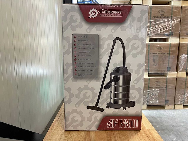 Stahlgruppe 30 liter industriële nat/droog stofzuiger - afbeelding 4 van  4