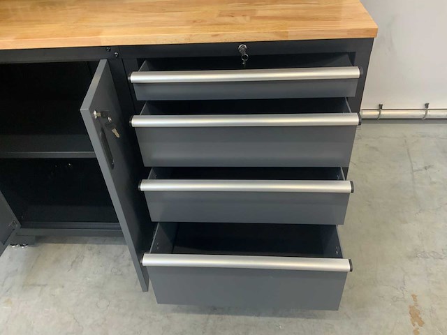 Stahlgruppe gc-01 werkbank met kasten en opbergruimte - afbeelding 9 van  12
