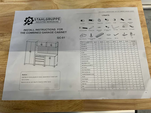 Stahlgruppe gc-01 werkbank met kasten en opbergruimte - afbeelding 12 van  17