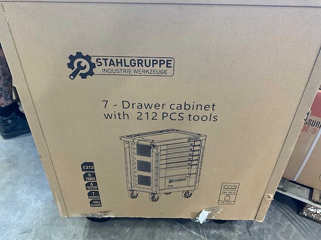 Stahlgruppe gereedschapswagen 7 laden - 212 pcs gereedschap - afbeelding 10 van  18