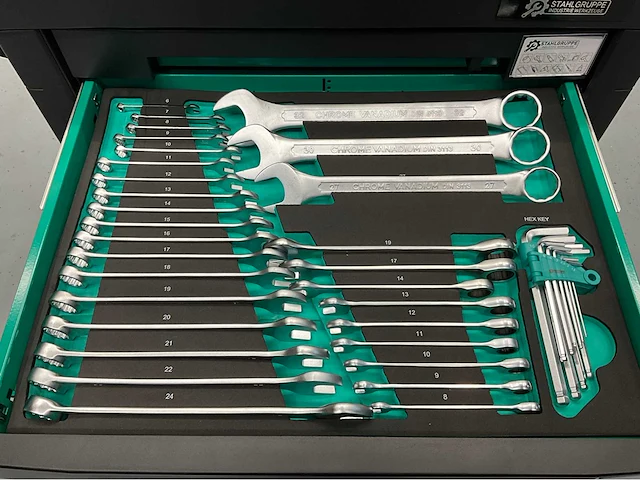 Stahlgruppe gereedschapswagen 7 laden - 212 pcs gereedschap - afbeelding 16 van  18