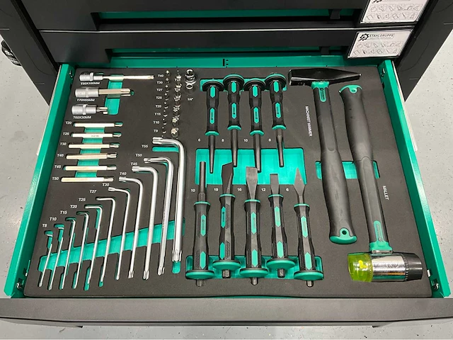 Stahlgruppe gereedschapswagen 7 laden - 212 pcs gereedschap - afbeelding 2 van  18