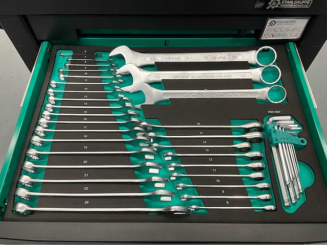 Stahlgruppe gereedschapswagen 7 laden, 212 pcs gereedschap - afbeelding 11 van  12