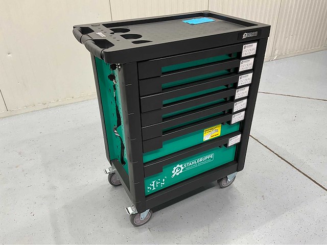 Stahlgruppe gereedschapswagen 7 laden, 212 pcs gereedschap - afbeelding 6 van  18