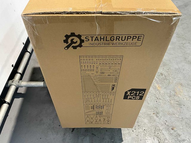 Stahlgruppe gereedschapswagen 7 laden, 212 pcs gereedschap - afbeelding 10 van  18