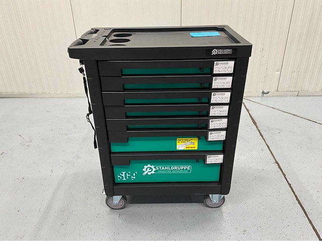 Stahlgruppe gereedschapswagen 7 laden, 212 pcs gereedschap - afbeelding 14 van  18