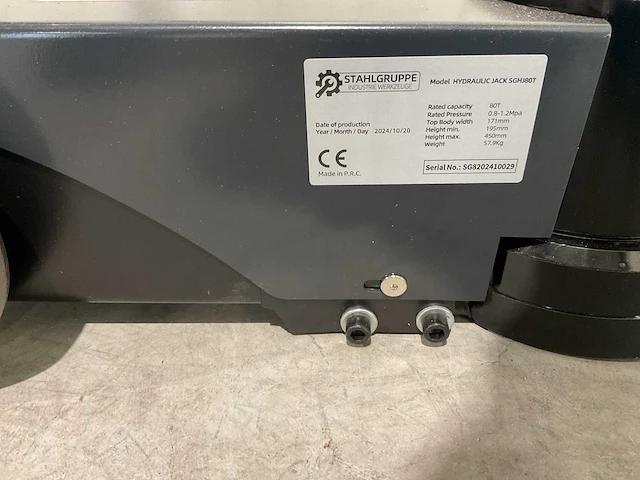 Stahlgruppe pneumatische hydraulische krik sghj80t garagekrik - afbeelding 11 van  21
