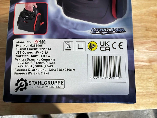 Stahlgruppe sg2400 accubooster 12/24v - afbeelding 3 van  3