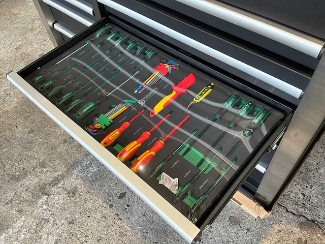 Stahlgruppe sg57 werkbank met gereedschap 386pcs - afbeelding 12 van  14
