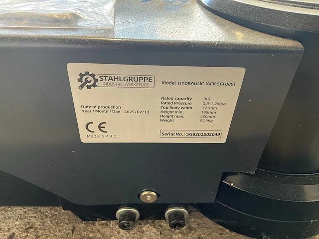 Stahlgruppe sghj80t pneumatische garagekrik - afbeelding 6 van  6