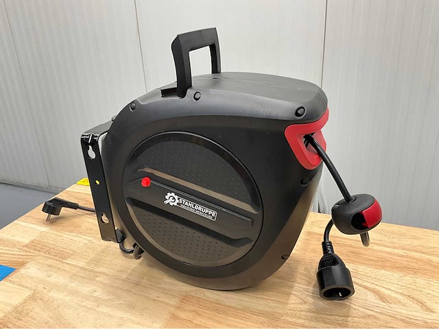 Stahlgruppe sgkt20m - snoerhaspel 20m verlengkabel - automatisch oprolsysteem - afbeelding 3 van  9