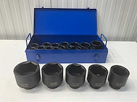 Stahlgruppe slagmoersleutel 2 accu's en oplader en krachtdoppenset - afbeelding 5 van  18