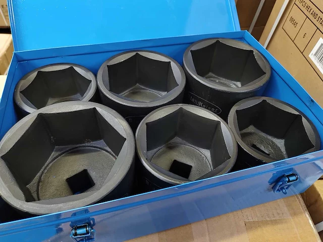 Stahlkaiser - 2025 - extra lang xxxl 1" - 6 delige krachtdoppenset - afbeelding 2 van  4