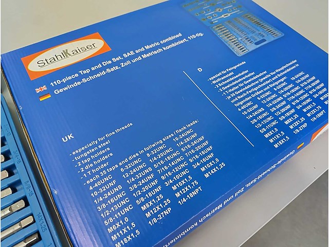 Stahlkaiser - 2025 - sae en metric - draadsnijset - afbeelding 2 van  6