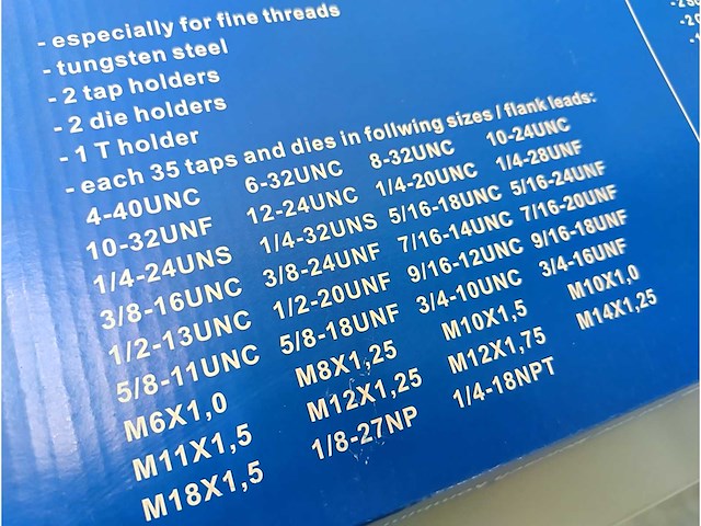 Stahlkaiser - 2025 - sae en metric - draadsnijset - afbeelding 4 van  6