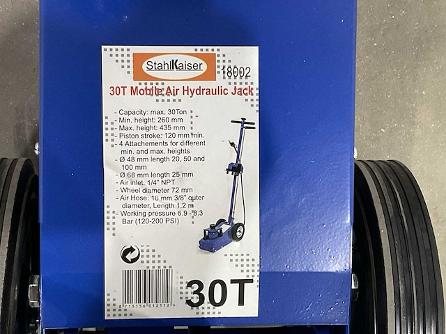 Stahlkaiser - hydraulische krik 30 ton - afbeelding 6 van  6