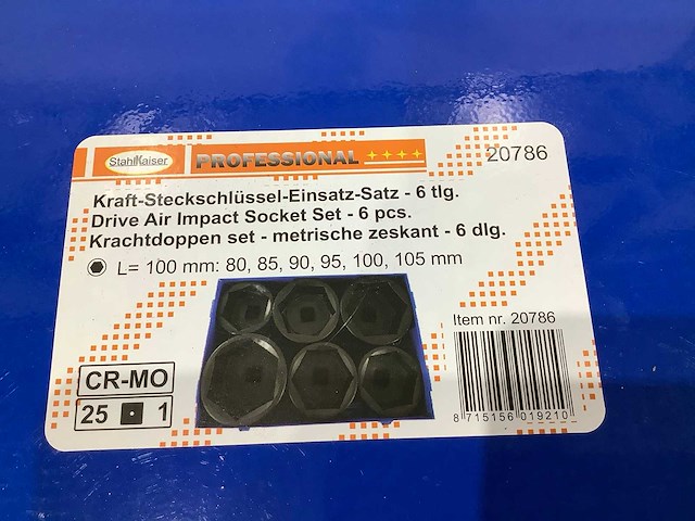 Stahlkaiser - metrisch - krachtdoppenset 6 delig - afbeelding 7 van  7